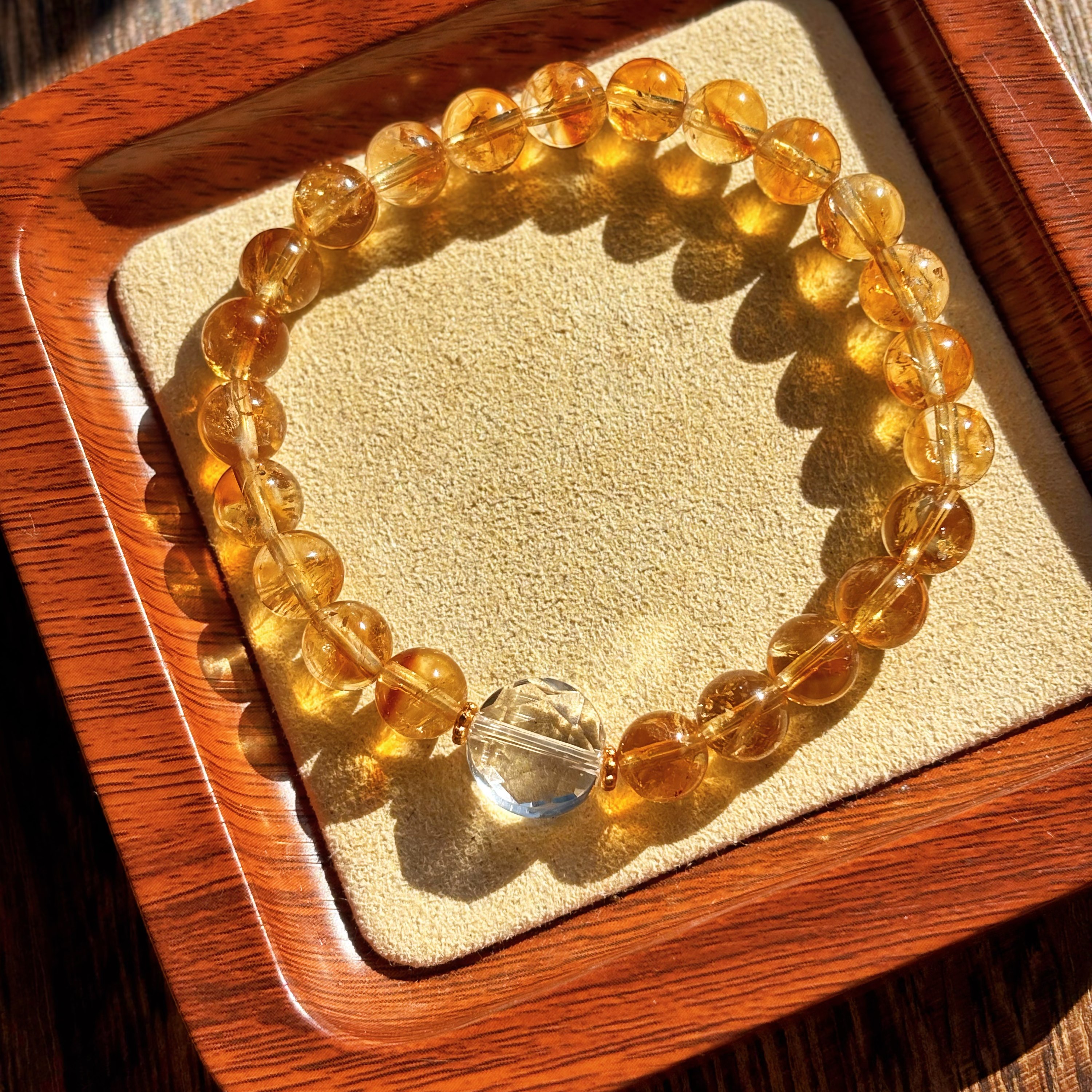 花桐里  天然黄水晶紫水晶粉水晶切面白水晶六芒星银手串,淘宝优惠券,粉丝福利购,淘宝优惠卷