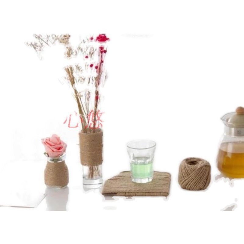 手工天然草绳麻绳DIY鲜花甜品烘培包装复古缠花瓶绳花束花结50米,淘宝优惠券,粉丝福利购,淘宝优惠卷