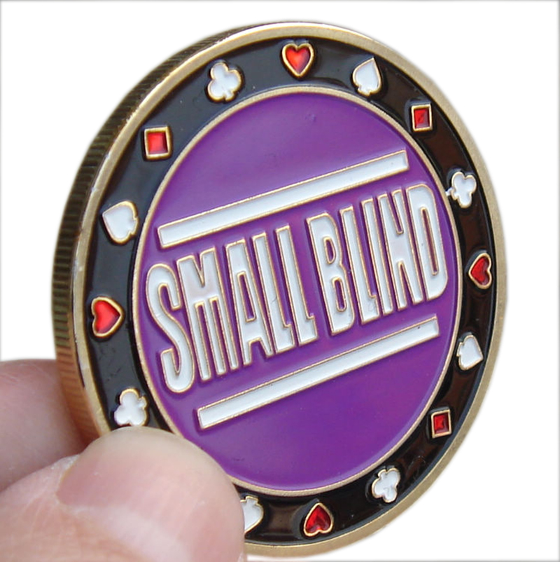 德州扑克金属大小盲注Big Blind Small Blind DEALER庄位牌压牌器 - 图2