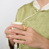 A LITTLE S925 Sterling Silver Orchid Ring
