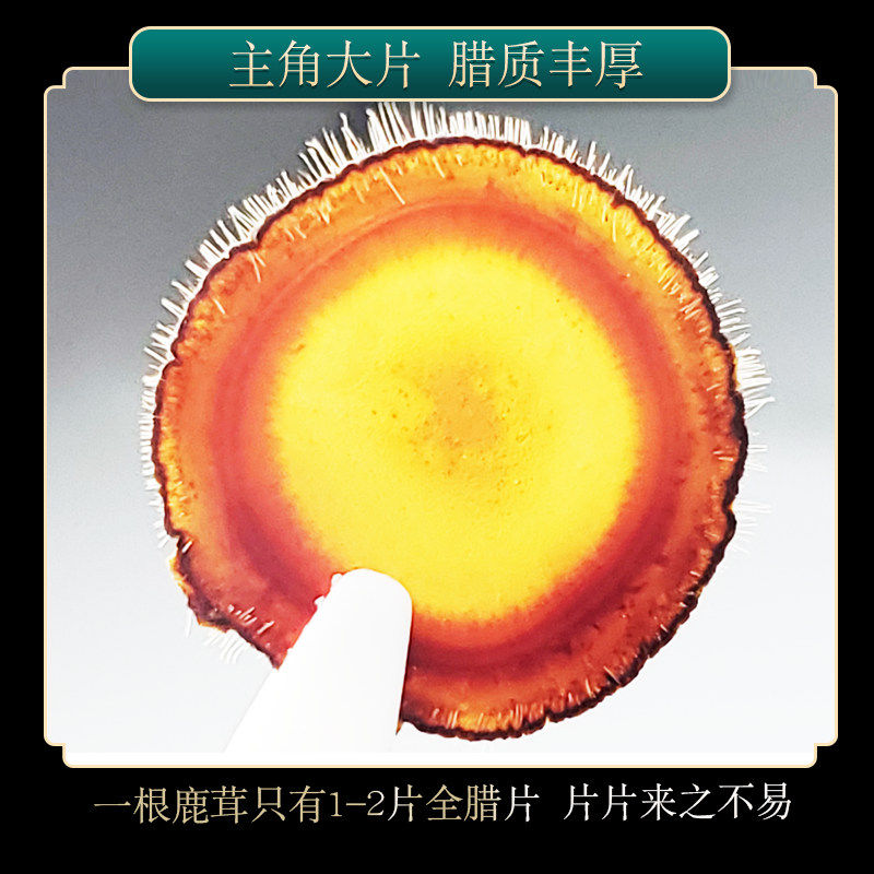 宜露正品鹿茸片全蜡片整支鹿茸血片 宜露滋补养生鹿茸片