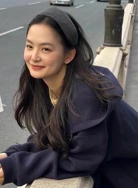 秋冬新款高颅顶显脸发箍