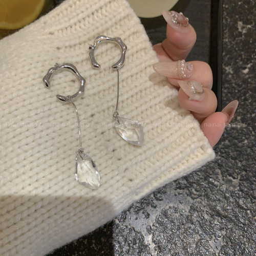 水滴耳骨夹~无耳洞耳夹甜酷辣妹小众设计耳环独特感冷淡风耳饰女A - 图3