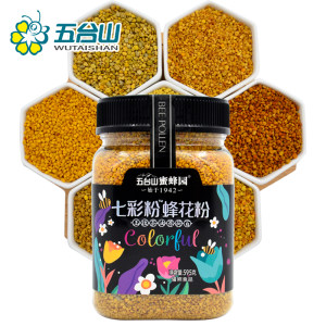 五台山蜜蜂园七彩粉蜂花粉595g玉米油菜茶花荷花玫瑰荞麦百花花粉