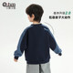Little Elephant Ham autumn and winter velvet contrast patchwork sweatshirt