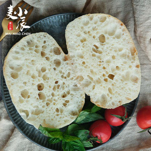 麦小辰恰巴塔面包健康早餐无添加蔗糖油健身减低饱腹脂卡手作现发 - 图1