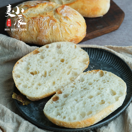 麦小辰恰巴塔面包健康早餐无添加蔗糖油健身减低饱腹脂卡手作现发 - 图2