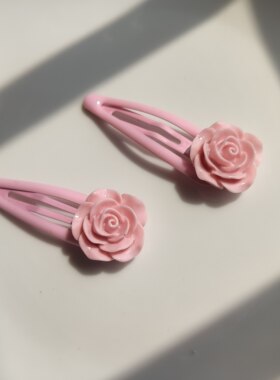 山茶花bb夹发卡少女心