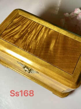 金丝楠木首饰盒小叶桢楠珠宝盒中式木盒实木小官皮箱彩礼箱金条盒