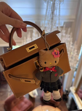 现货Kitty独角兽黑皮长腿挂件