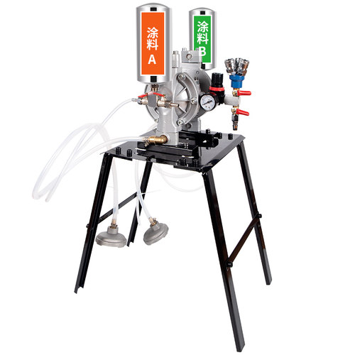 藤原双头气动隔膜泵喷涂机大流量工业喷漆自吸泵高压不锈钢油漆泵 - 图3