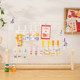 Grid solid wood base kindergarten works
