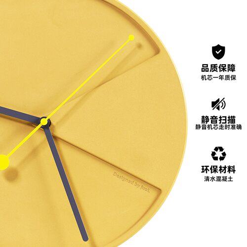 觉一挂钟客厅挂钟简约现代大气创意个性挂表卧室静音家用网红时钟 - 图1