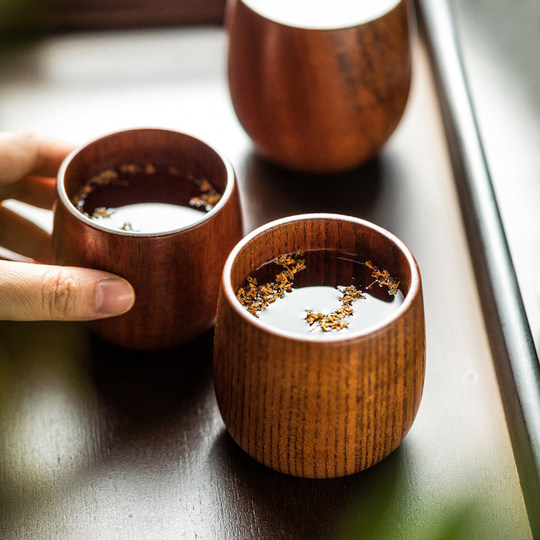 Japanese jujube wood cup handy cup tea cup