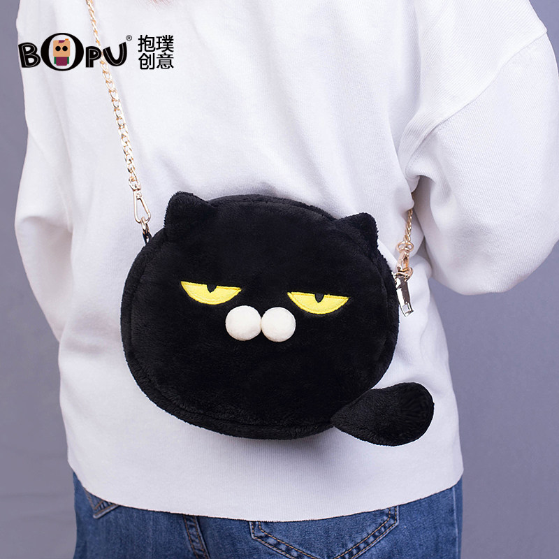 可爱夏天搞怪丑萌少女小动物斜挎包 抱璞创意女士包袋