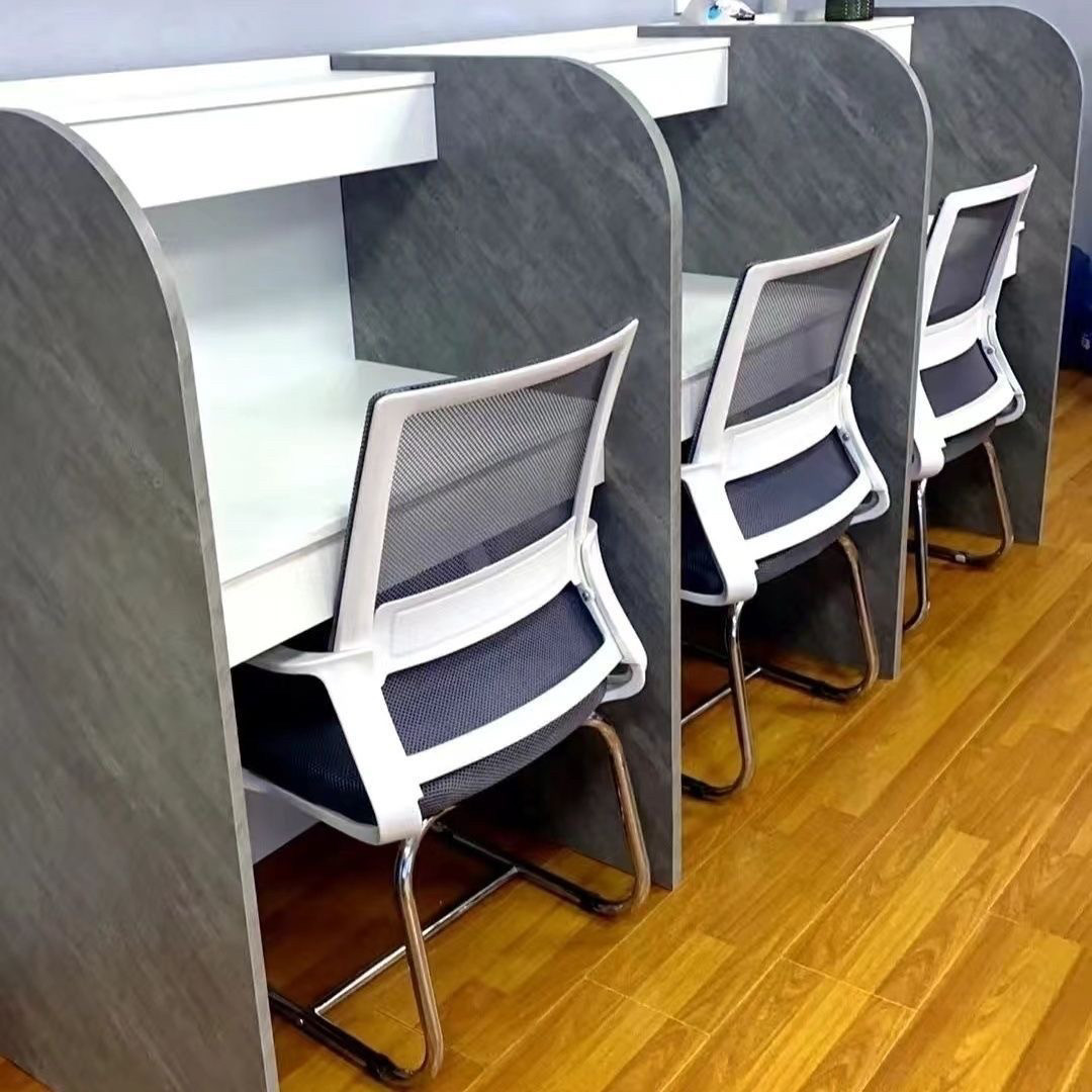 沉浸式学习桌自习室共享考研书桌隔断桌椅封闭式学生桌简约电脑桌,淘宝优惠券,粉丝福利购,淘宝优惠卷