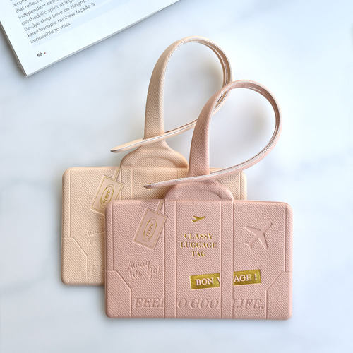 韩国正品Plepic 旅行包皮质行李牌名片牌标记牌吊牌Luggage Tag - 图1
