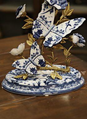 从今往后HomeDecor- CFHX11-青花蝴蝶摆件