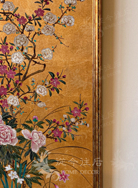 金箔装饰画从今往后手绘