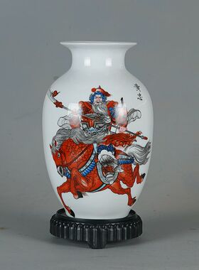 景德镇陶瓷中式风电视柜工艺品