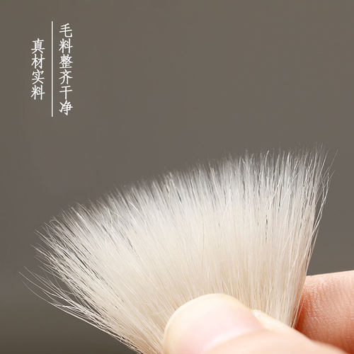 湖州善琏双羊湖笔厂【乾隆大中小长锋】文房四宝湖州羊毫楷书篆书隶书行书书法国画染色水墨画毛笔包邮 - 图1