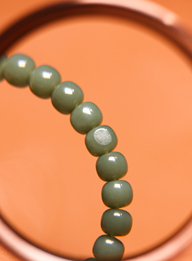 秋会长和田青玉籽料手串NGTC证