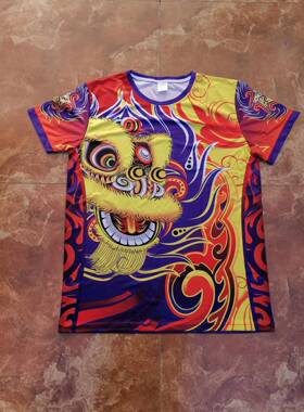 醒狮服舞狮团服南狮服装上衣