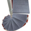 Solid color simple self-priming self-sticking non-slip washable stair mat