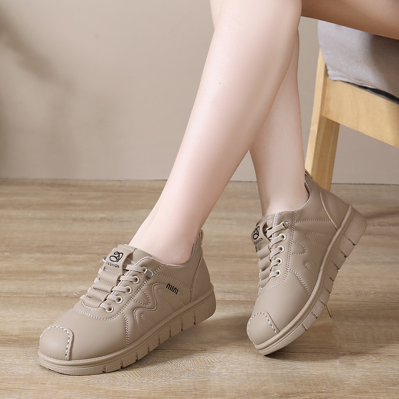 妈妈鞋平底防滑中老年2025年新款超软皮防滑软底休闲舒适运动单鞋,淘宝优惠券,粉丝福利购,淘宝优惠卷