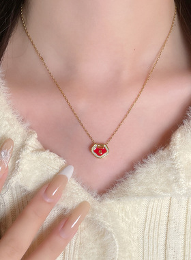 【南瓜先生】新年喜庆平安锁项链