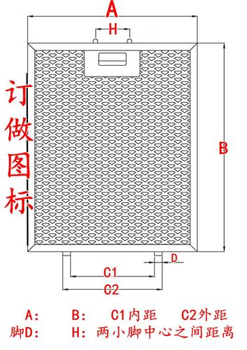 适用进口Electrolux伊莱克斯抽油烟机过滤网脱排油烟机油网-图3