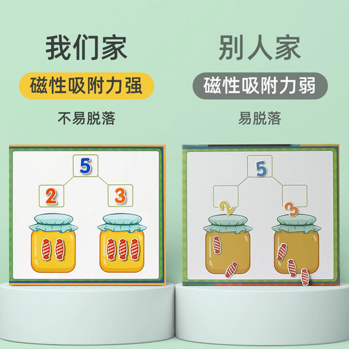 幼儿园数学加减法教具数字分解儿童10以内学算数启蒙益智玩具神器 - 图2