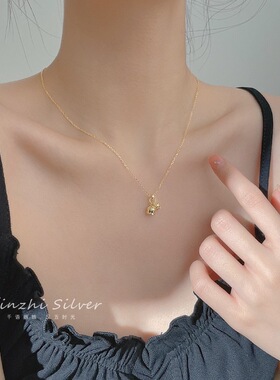 S925纯银铃兰花项链女2026新款爆款小众设计高级感锁骨链精致配饰