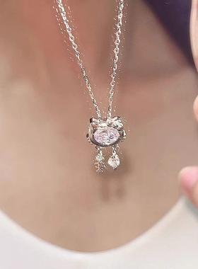 小猫咪捕鱼项链2025新款轻奢