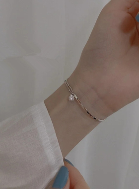 S925纯银星星手链轻奢小众精致