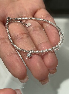 碎银子施家珍珠手链女2025新款