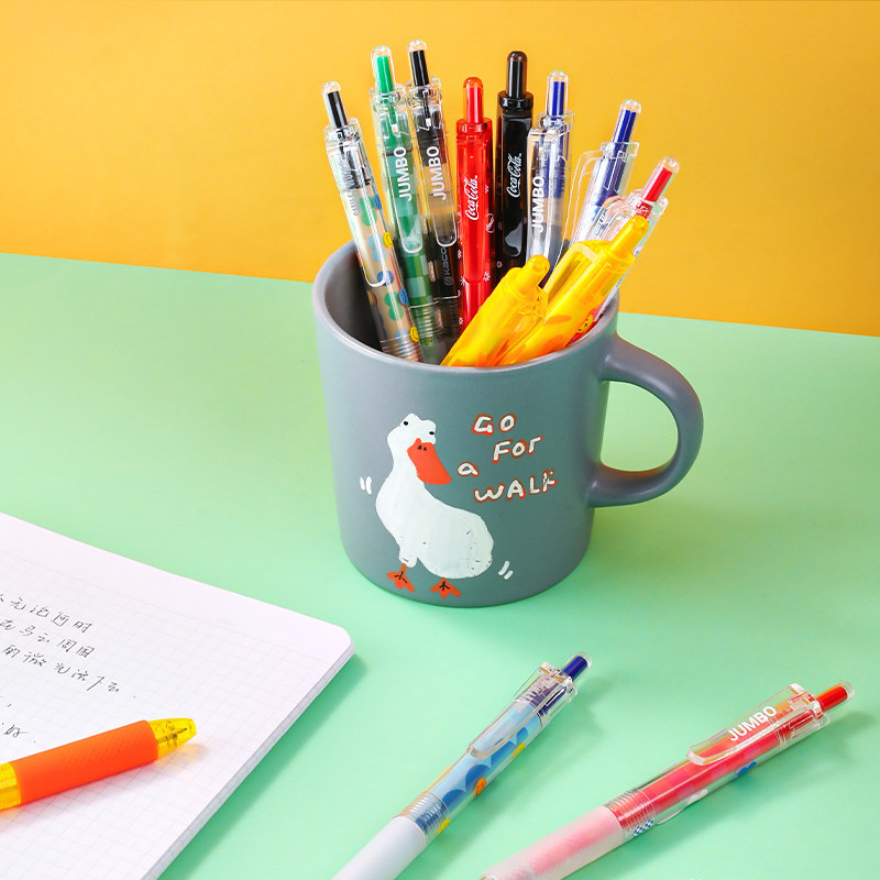 KACO珍宝合集冰川探险妙笔生花大容量中性笔创意高颜值速干按动0.5mm黑笔好物文具学生刷题办公签字笔大学生,淘宝优惠券,粉丝福利购,淘宝优惠卷