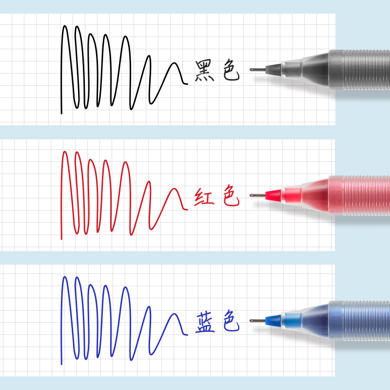 日本PILOT百乐BL-P70中性笔针管水笔P700学生用红蓝黑色0.7mm笔大容量签字啫喱笔英文练字-图2