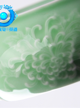 欧式大号青瓷办公书房网吧烟灰缸