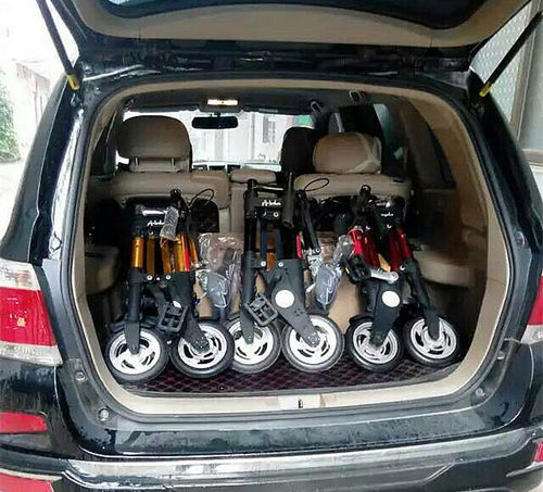 正品升悦A-bike折叠自行车10寸超轻迷你成人男女单车便携健身脚踏 - 图1