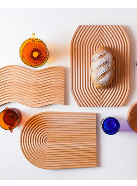 实木木质托盘摆件装饰面包板砧