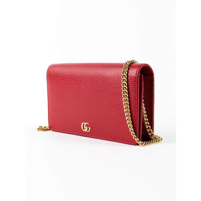 Purchasing Gucci Gucci women's clutch bag with built-in zipper, can be worn cross-body, lightweight storage, daily carry red