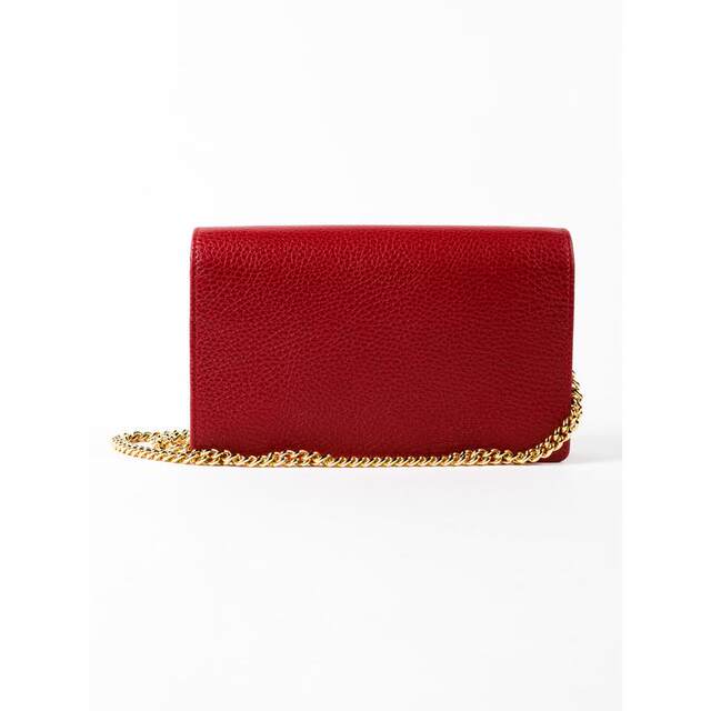 Purchasing Gucci Gucci women's clutch bag with built-in zipper, can be worn cross-body, lightweight storage, daily carry red