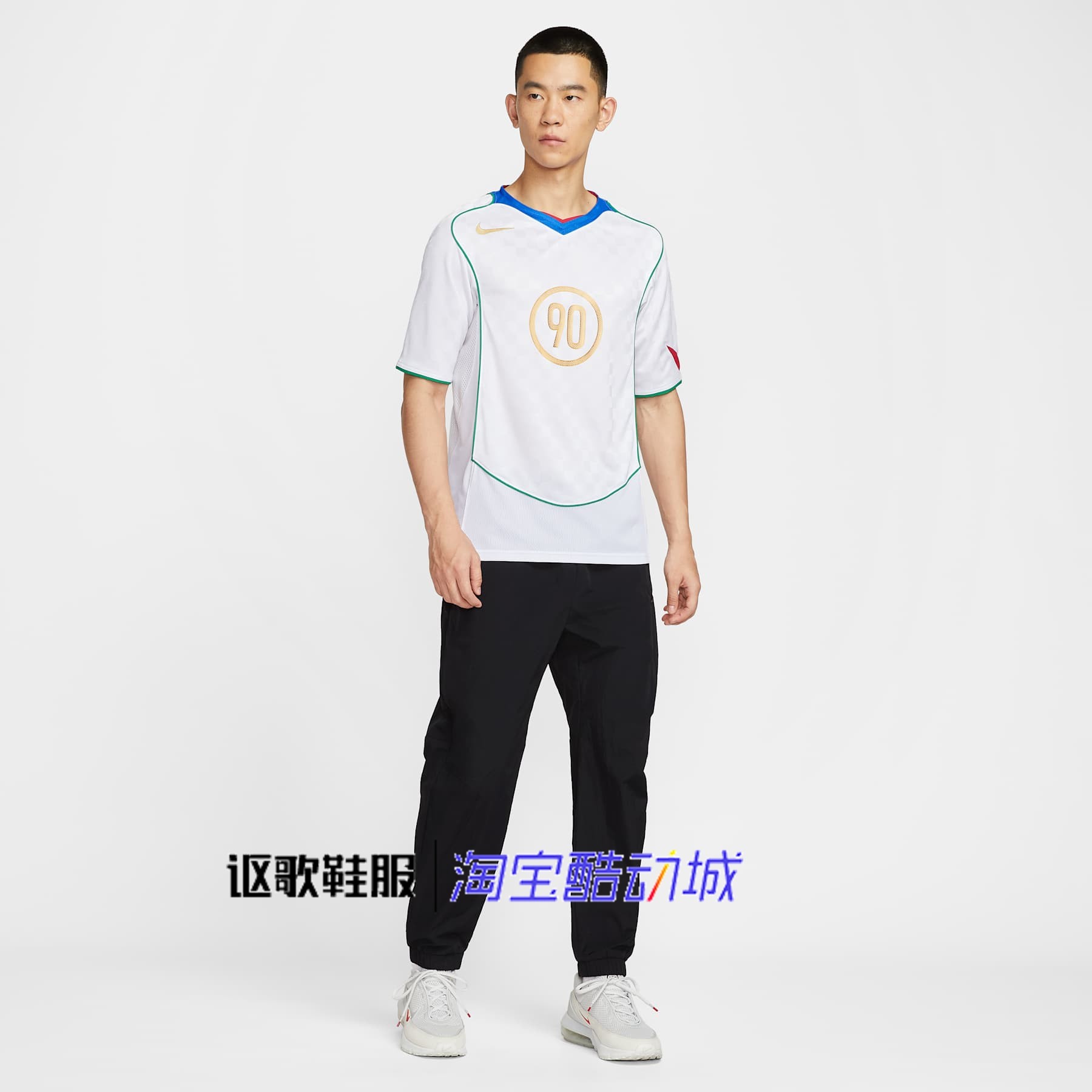 耐克男子新款宽松休闲速干透气印花足球运动短袖T恤IB4211-100,淘宝优惠券,粉丝福利购,淘宝优惠卷