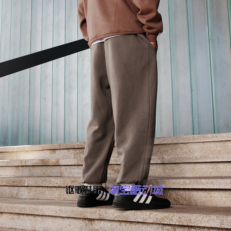 阿迪达斯男女同款冬季加绒加厚保暖松紧腰束脚运动休闲长裤JM9118,淘宝优惠券,粉丝福利购,淘宝优惠卷