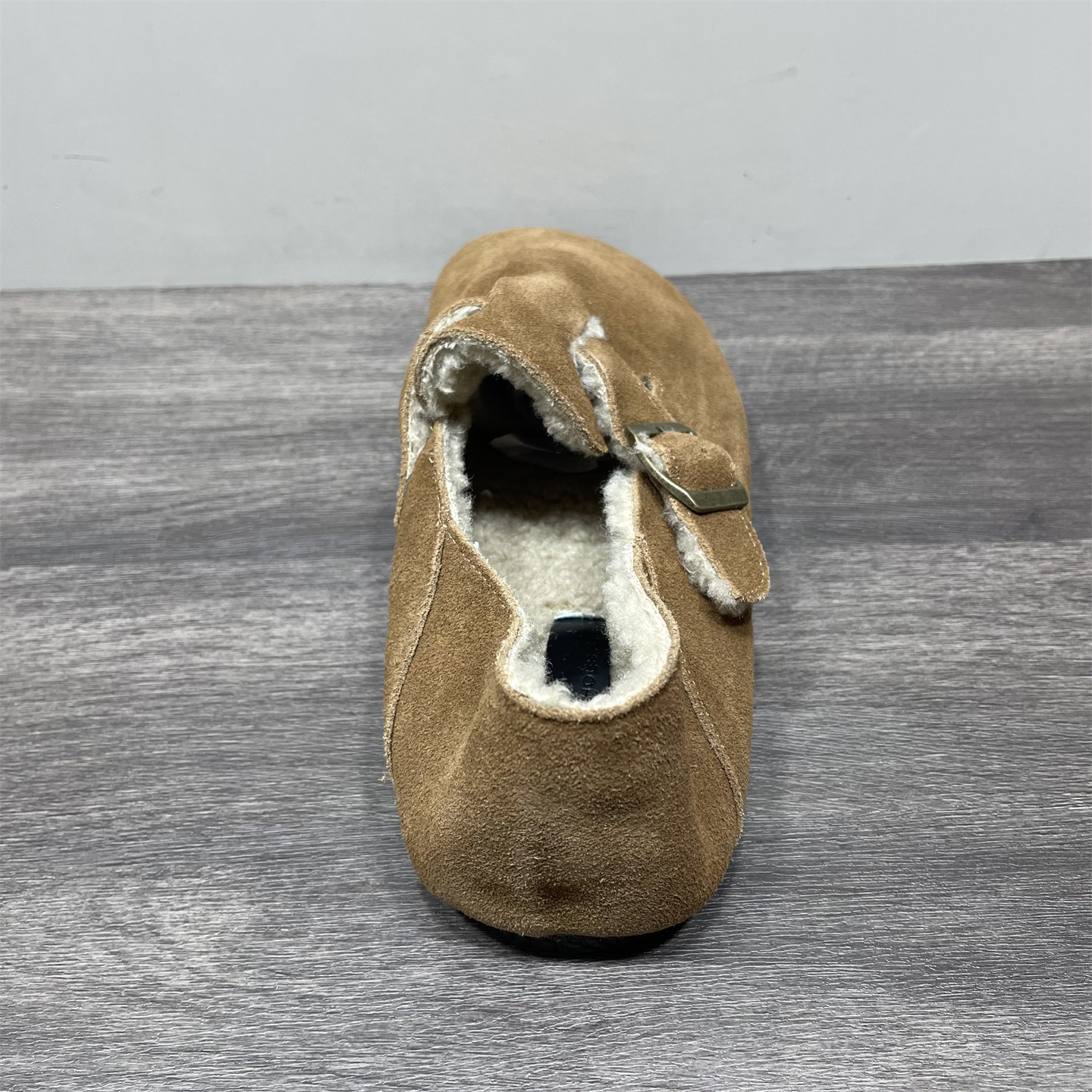 断码处理冬季款加绒保暖真皮勃肯鞋森女反绒牛皮一脚蹬平底棉鞋女,淘宝优惠券,粉丝福利购,淘宝优惠卷