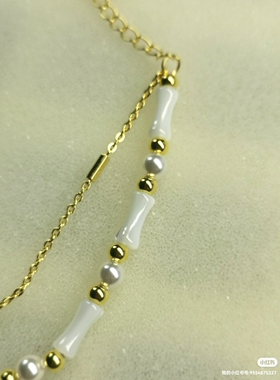 天然海螺贝925银蝴蝶结情人节手串