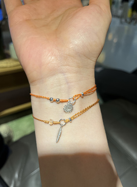 心里藏着太阳 925银太阳手编绳治愈系闺蜜礼物