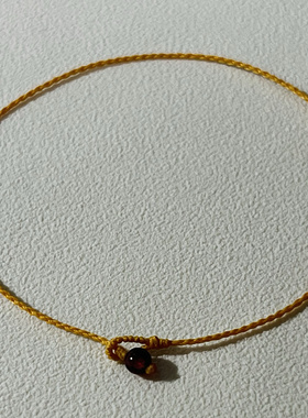 手工编织极细手绳南红玛瑙幸运平安手链脚链本命年转运红绳