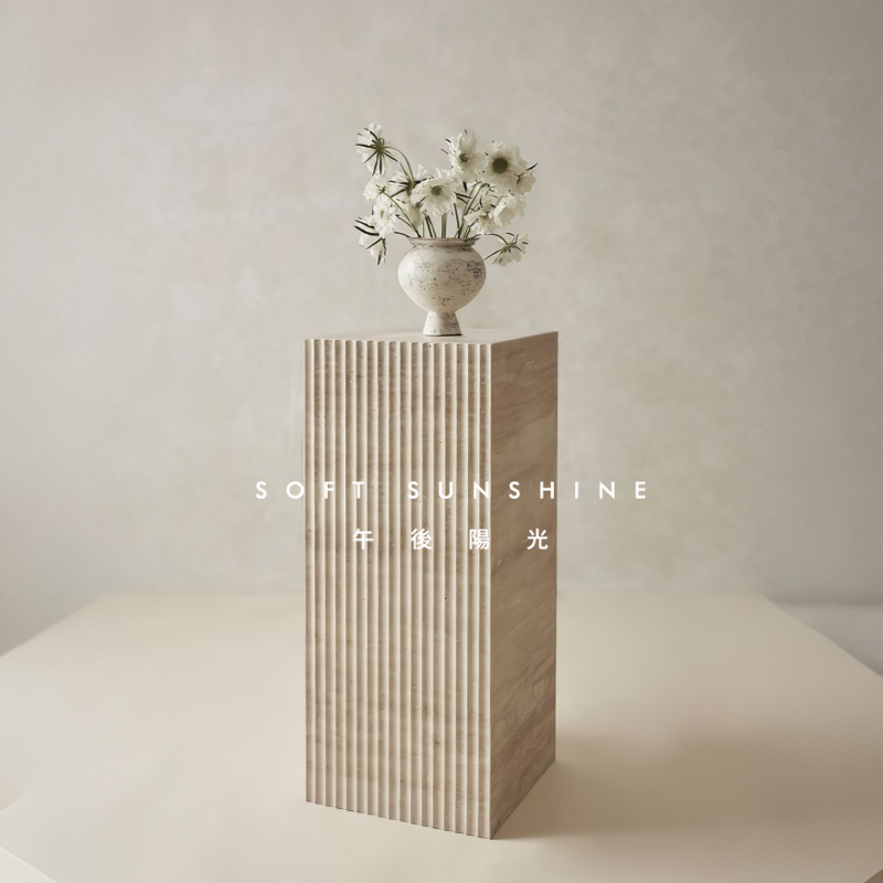 黄洞大理石单面开槽几何体六面体落地雕塑底座摆件墩展示台立柱子,淘宝优惠券,粉丝福利购,淘宝优惠卷